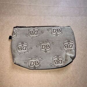 Dooney & Bourke Vintage Women's Brown Monogram Cosmetic Bag Pouch